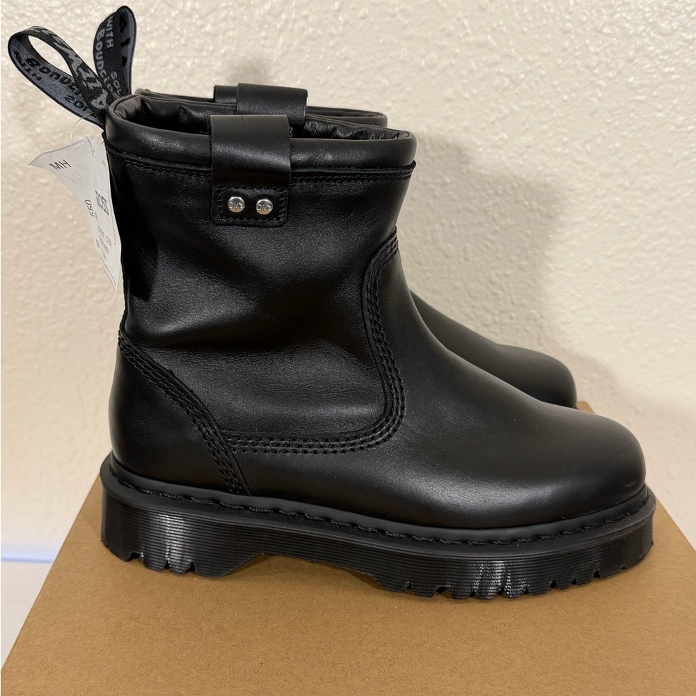 Dr. Martens Anistone Lo Leather Biker Boots Black leather - Picture 7 of 10